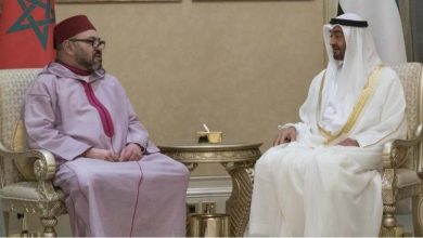 الشيخ محمد بن زايد يقدم تعازيه للملك المغربي والشعب المغربي