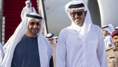 الشيخ محمد بن زايد وأمير قطر يؤكدان ضرورة الوقف الفوري لإطلاق النار بغزة