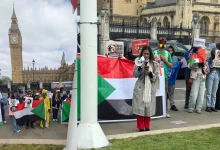 مسيرة غاضبة في قلب لندن تندد بالانتهاكات الكيميائية للجيش في السودان