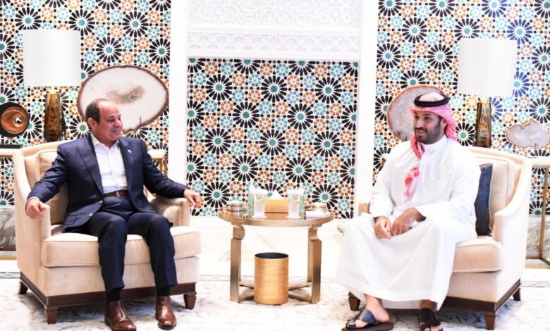 القاهرة – الرياض: حرب غزة على رأس مباحثات السيسي ومحمد بن سلمان