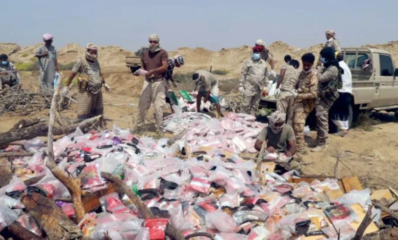 اكتشاف مخدرات في معسكرات ميليشيات الإخوان بحضرموت