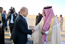 العليمي في الرياض لاحتواء التوتر وتفادي التصعيد في حضرموت