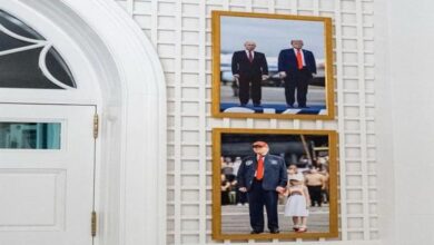 لقطة تختصر السياسة.. ترامب وبوتين في ردهة البيت الأبيض